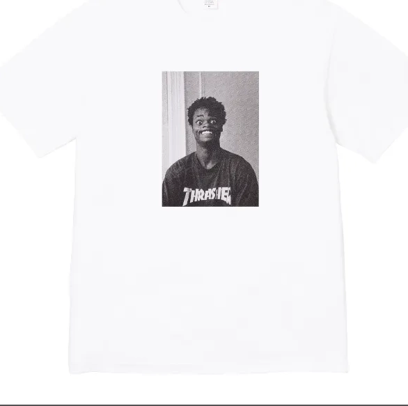 XL M T-shirt THARSHER White S L and Black 0726